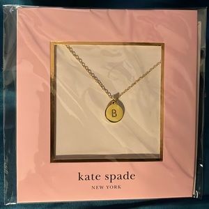 NWT Kate Spade Gold Letter B Mini Pendant
